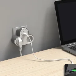 Adaptateur triplite + 2 USB blanche 16A^Jacobsen Discount
