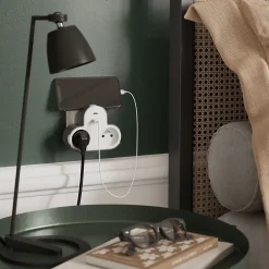 Adaptateur triplite + 2 USB blanche 16A^Jacobsen Discount