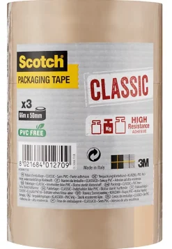 Adhésif d'emballage 50 mm x 66 m - 3 rouleaux^Scotch Outlet