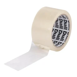 Adhésif d'emballage transparente facile à déchirer, 50 mm x 50 m-Diall Hot