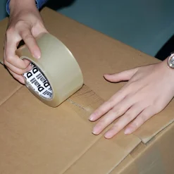 Adhésif d'emballage transparente facile à déchirer, 50 mm x 50 m-Diall Hot