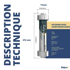 Adoucisseur d'eau Anticalcaire Antibacterien innovant IPS Kalyxx Active G1 
