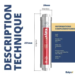 Adoucisseur d'eau Anticalcaire innovant IPS Kalyxx RedLine G1 " femelle (IPSKXRG1)-Swiss Aqua Technologies New