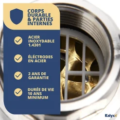 Adoucisseur d'eau Anticalcaire innovant IPS Kalyxx RedLine G3/4 femelle (IPSKXRG34)-Swiss Aqua Technologies Online