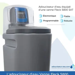 Adoucisseur D'eau 20L Fleck 5800 SXT Monobloc Volumétrique Anti Calcaire Fabrication Française-Toodo Clearance