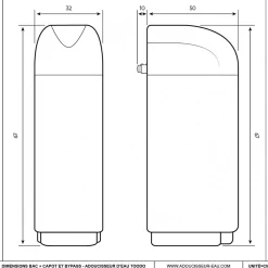 Adoucisseur D'eau 8l Fleck 5600 Sxt Complet Avec Accessoires^Toodo Hot