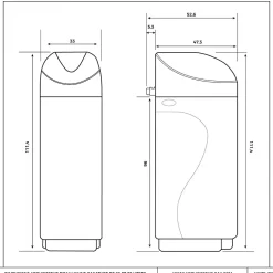 Adoucisseur D'eau 30l Vanne Canature Complet Avec Accessoires - 1 à 6 Personnes-Toodo Online