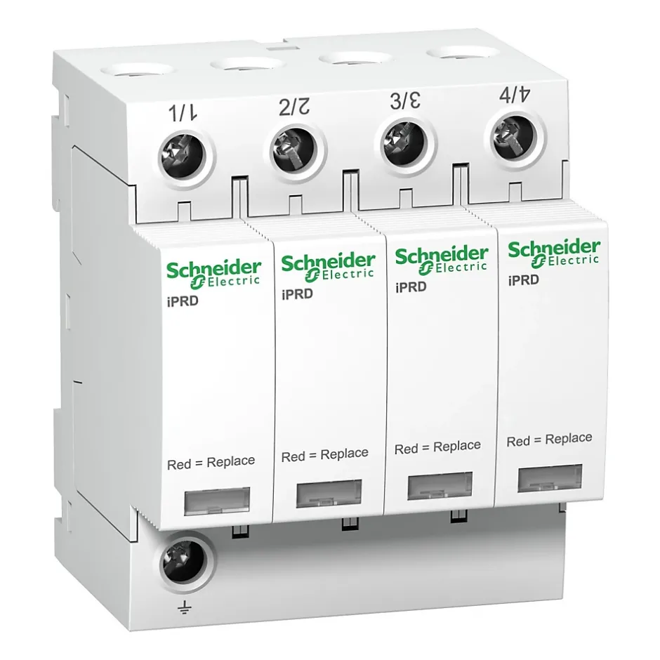 A9l40421 Schneider - Parafoudre Tétrapolaire De Type 2 Iprd40r - 40ka - Report De Signalisation-Schneider Electric