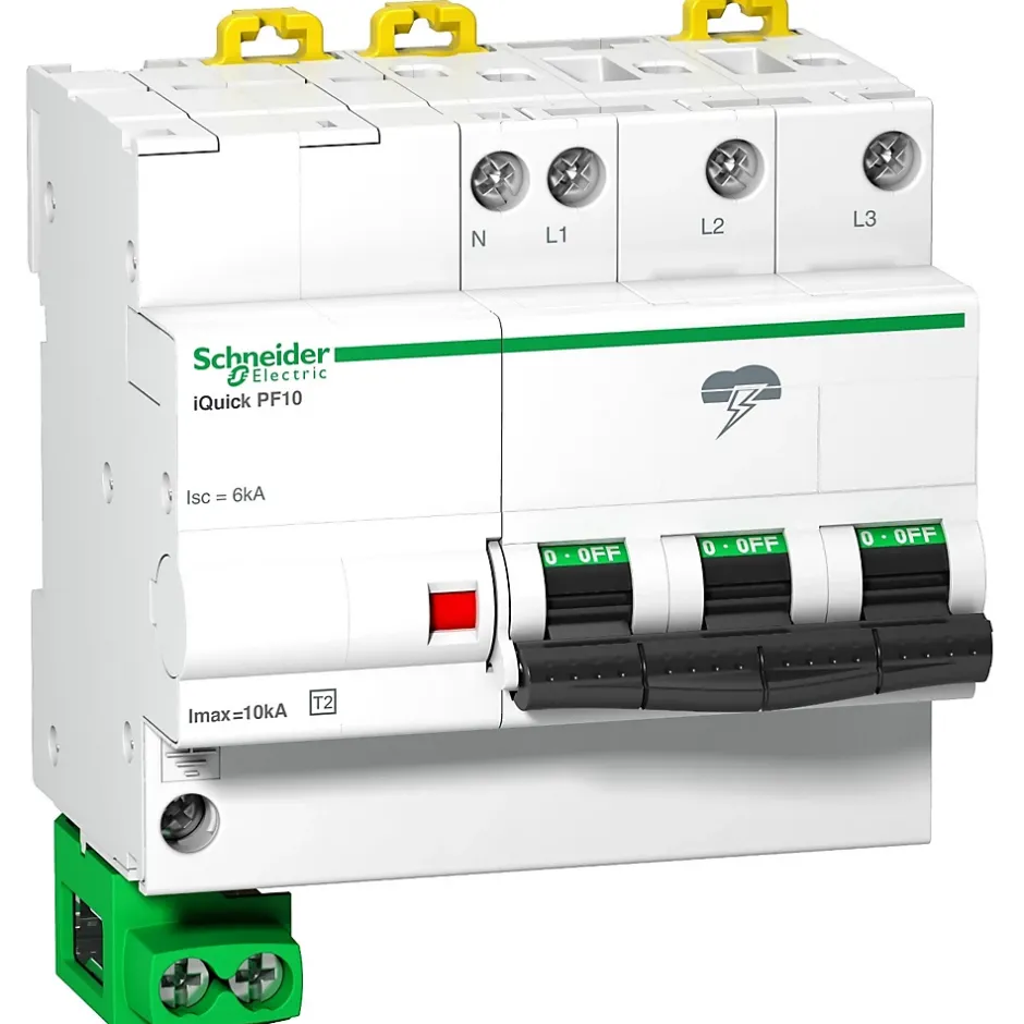 A9l16618 Schneider - Parafoudre Triphasé + Neutre De Type 2 Autoprotégé - 10ka - Report De Signalisation^Schneider Electric