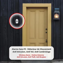 Alarme Détecteur de Présence - Carillon - 90 dB-Fishtec Outlet