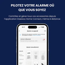 Alarme maison sans fil avec écran tactile 7'' AM351 livrée avec 2 caméras Full HD et 12 accessoires - Sans abonnement^Daewoo Online