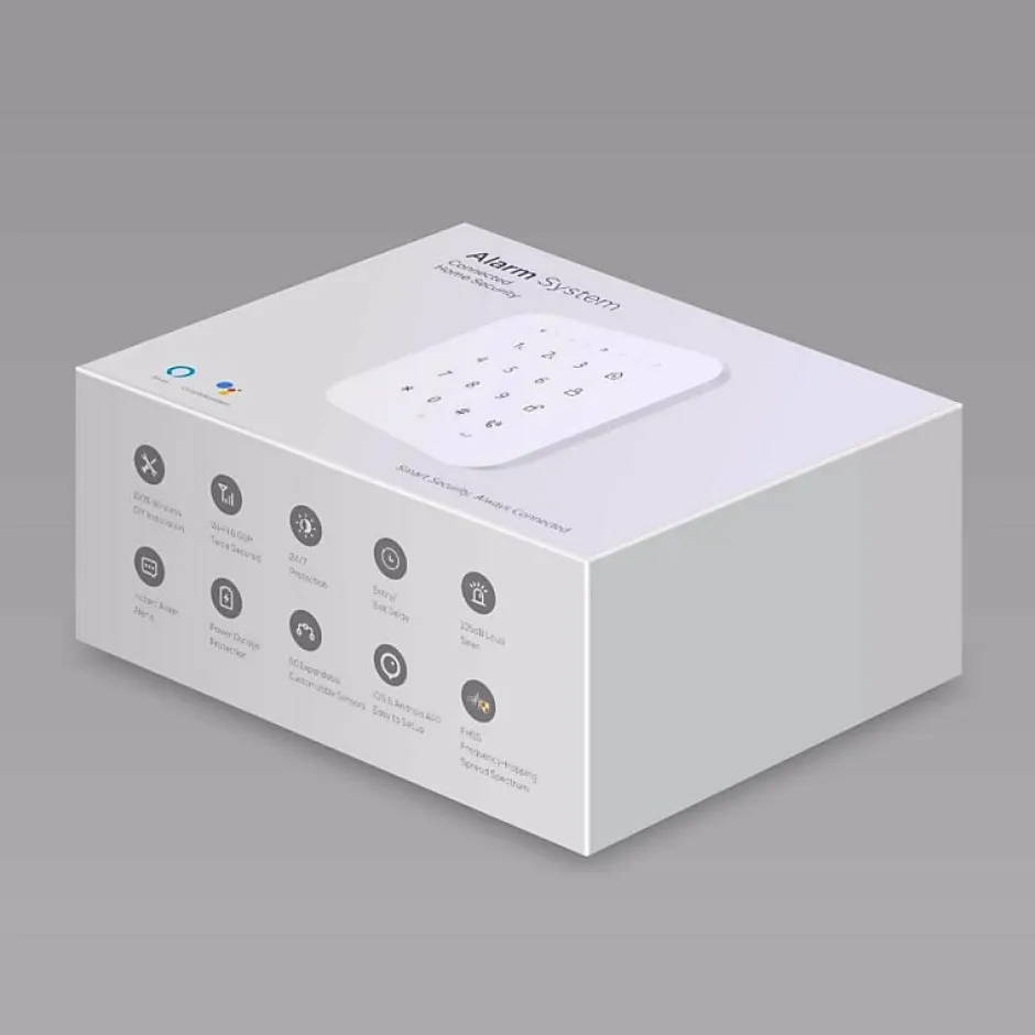 Alarme maison sans fil wifi et gsm 4G connectée Casa avec sirène extérieure - kit 8-Lifebox