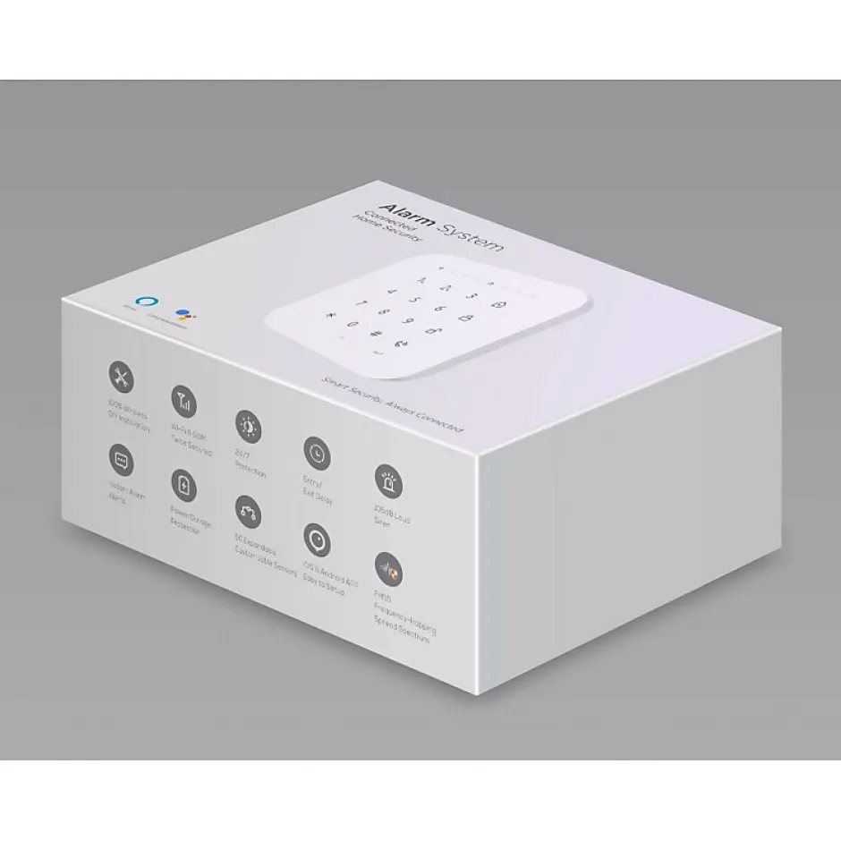 Alarme maison wifi et gsm 4G sans fil connectée Casa Noire - kit 3^Lifebox Clearance