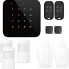 Alarme maison wifi et gsm 4G sans fil connectée Casa Noire - kit 5^Lifebox Clearance