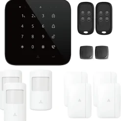 Alarme maison wifi et gsm 4G sans fil connectée Casa Noire - kit 5^Lifebox Clearance