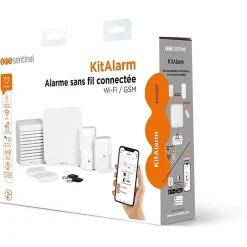 Alarme sans fil connectée Wi-Fi et GSM 4G - KitAlarm --SCS Sentinel New