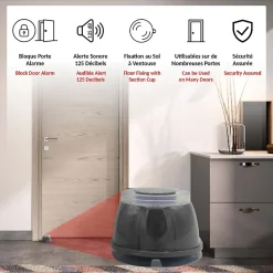 Alarme porte flash 125 dB-Fishtec New