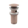 Bonde pour lavabo clic-clac 5/4 " Avec trop-plein, Rose Gold (A392-RG-P)^Alca Online