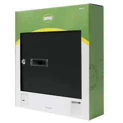 - Boîte aux lettres 6 - 400 x 360 x 100 mm - Acier - Noir^Amig Outlet