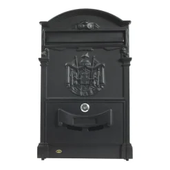 - Boîte aux lettres 4 - 400 x 240 x 80 mm - Aluminium - Noir^Amig Outlet