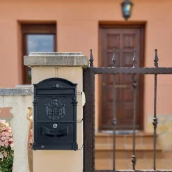 - Boîte aux lettres 4 - 400 x 240 x 80 mm - Aluminium - Noir^Amig Outlet