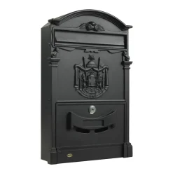- Boîte aux lettres 4 - 400 x 240 x 80 mm - Aluminium - Noir^Amig Outlet