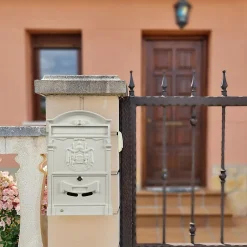 - Boîte aux lettres 4 - 400 x 240 x 80 mm - Aluminium - Blanc^Amig Outlet