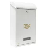 - Boîte aux lettres 2 - 400 x 250 x 100 mm - Acier - Blanc^Amig Best