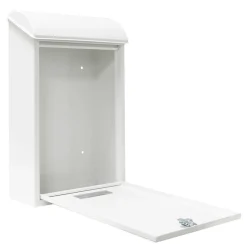 - Boîte aux lettres 2 - 400 x 250 x 100 mm - Acier - Blanc^Amig Best