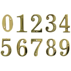- Chiffres - 4'' - 100 mm - Laiton - Poli^Amig New