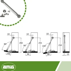 - Compas à gaz fermé 96 - 12 kg - Gris^Amig Hot