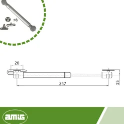 - Compas à gaz fermé 96 - 12 kg - Gris^Amig Hot