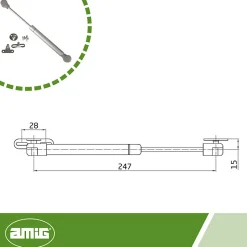 - Compas à gaz ouvert 95 - 8 kg - Gris-Amig Outlet