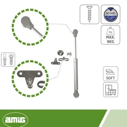 - Compas à gaz ouvert 95 - 8 kg - Gris-Amig Outlet