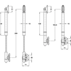 - Compas à gaz réglable 98 - 8 kg - Argent^Amig Outlet