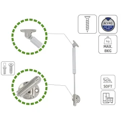 - Compas à gaz réglable 98 - 8 kg - Argent^Amig Outlet