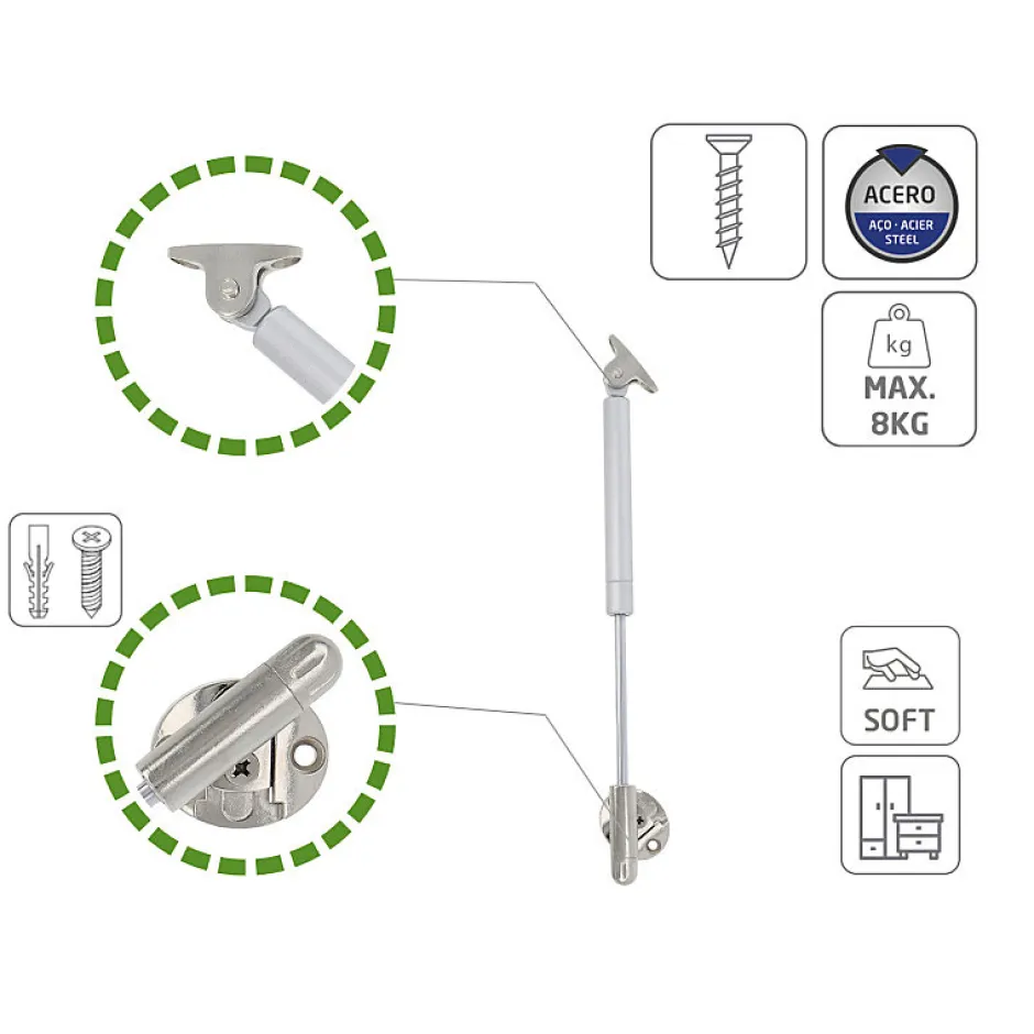 - Compas à gaz réglable 98 - 8 kg - Argent^Amig Outlet