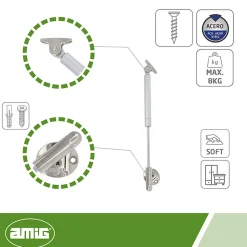 - Compas à gaz réglable 98 - 8 kg - Argent^Amig Outlet