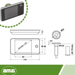 - Judas numérique DW 3.2 - 3,2'' - Argent^Amig New