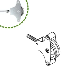 - Poulie métallique 3 - M6 x 40 mm - Acier - Zingué^Amig Outlet