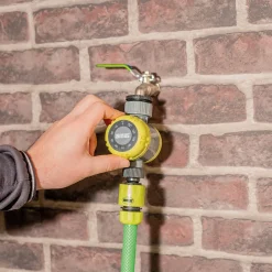 - Programmateur d'arrosage manuel R42 - 60 x 80 mm - ABS + Caoutchouc - Vert pistache-Noir-Amig Sale