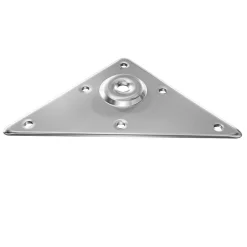 - Support pour pieds de table 181 - 125 mm - Acier - Nickelé^Amig