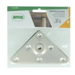 - Support pour pieds de table 181 - 125 mm - Acier - Nickelé^Amig