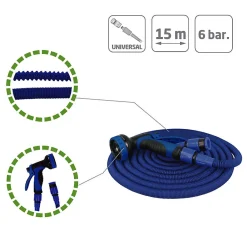 - Tuyau extensible 2072 - 15 m - Bleu-Amig