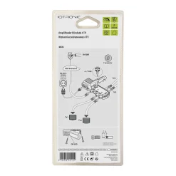 Amplificateur TV 18dB 4 TV 4G/5G, connexion F, gain réglable^