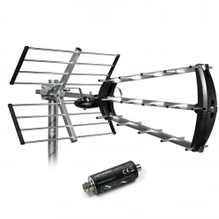 Antenne d'extérieur trinappe 26 dB + filtre 694 MHz^Metronic Outlet