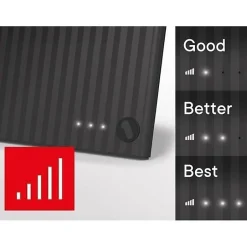 Antenne d'intérieur amplifiée - - Avec portée de réception de 25 km - Signal de réception lumineux-One For All Outlet