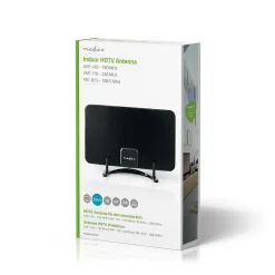 Antenne HDTV d'Intérieur 0 - 25 km Gain de 26 dB FMVHFUHF Noire^Nedis Clearance