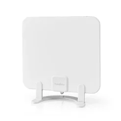 Antenne HDTV d'Intérieur 0 - 25 km Gain de 30 dB FMVHFUHF Blanche^Nedis Discount
