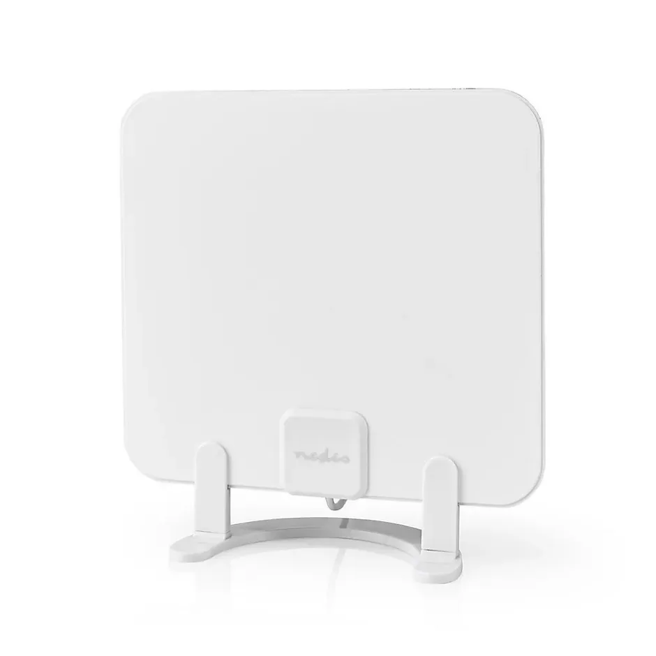 Antenne HDTV d'Intérieur 0 - 25 km Gain de 30 dB FMVHFUHF Blanche^Nedis Discount